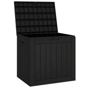 Baule da giardino nero 55,5 x 43 x 53 cm polipropilene 02_0013140