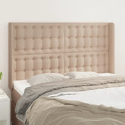 Testiera ad Orecchio-Testata con Orecchie Cappuccino 147x16x118/128 cm in Similpelle
