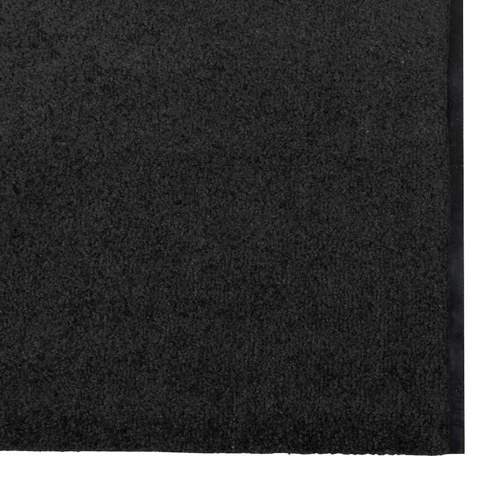 Zerbino d'ingresso moderno rettangolare antiscivolo per interni/esterni 120 x 350 cm in poliammide nero 02_0057924