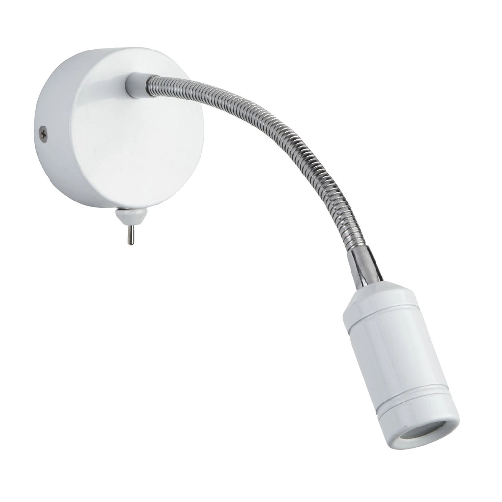 Applique Flexy - Metallo Cromato e Bianco