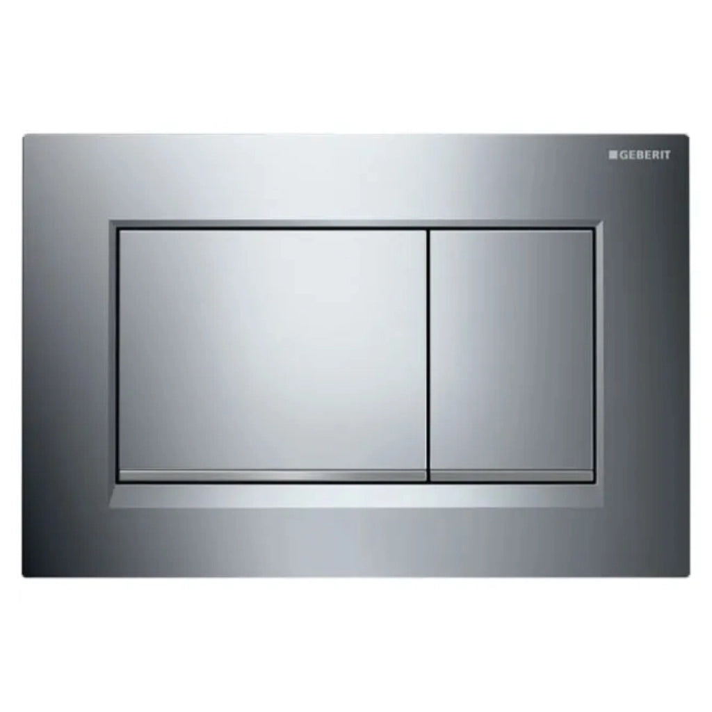 PLACCA 2 TASTI MODELLO SIGMA 30 CROMATO/SATINATO/CROMATO   GEBERIT