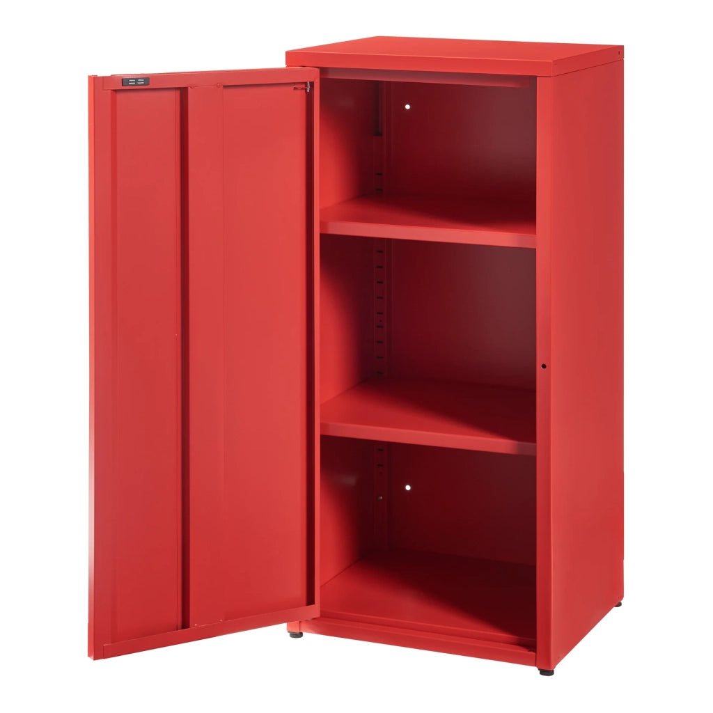 Mobiletto/scaffale in metallo rosso 88 x 40 x 35 cm 03_0008908