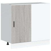 Pensile da cucina | Mobile Base Lavello ¡°Lyon¡± Grigio Sonoma in Legno Multistrato