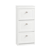 Scarpiera salvaspazio Slim con 3 ante Portascarpe Salvaspazio Regolabili 52x23x117cm Bianco FSR94-W