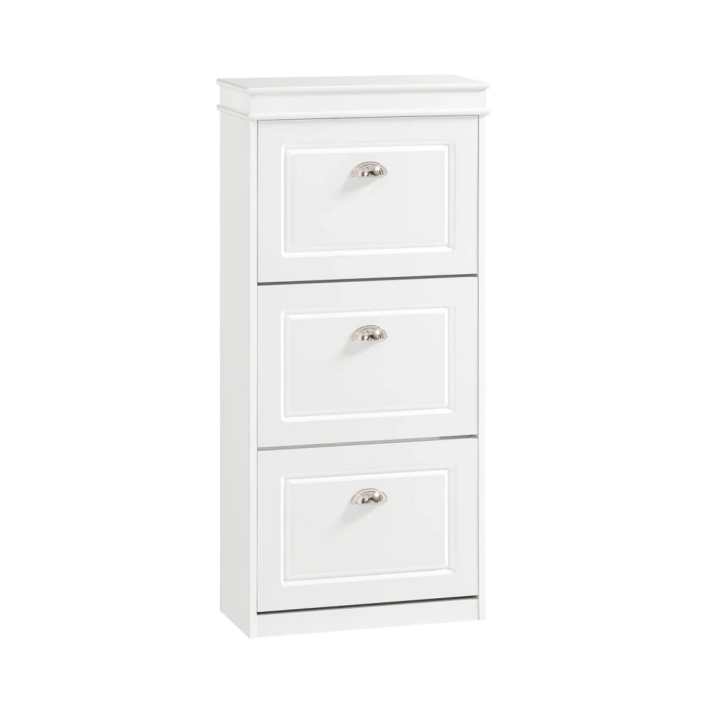 Scarpiera salvaspazio Slim con 3 ante Portascarpe Salvaspazio Regolabili 52x23x117cm Bianco FSR94-W