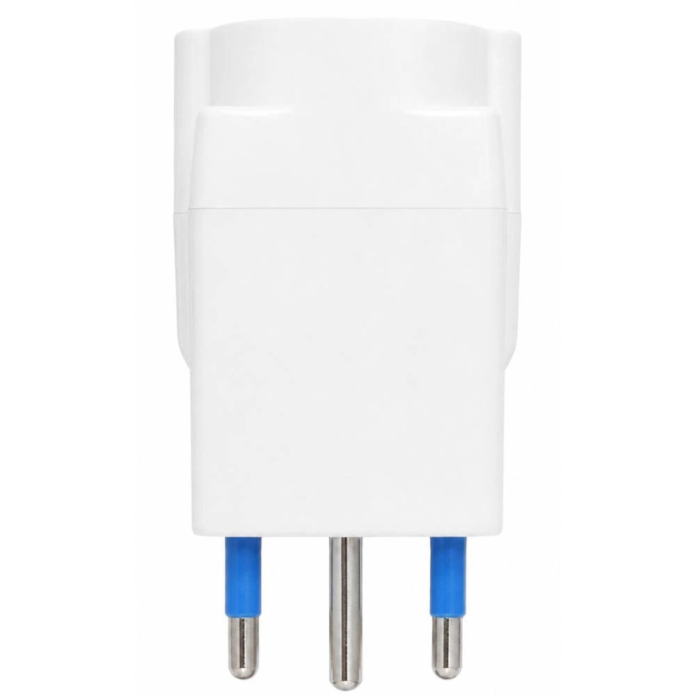 Adattatore salvaspazio disassato per prese elettriche