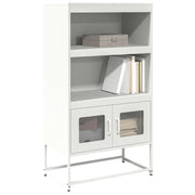 Credenza Bianca 68x39x123 cm in Acciaio 853373