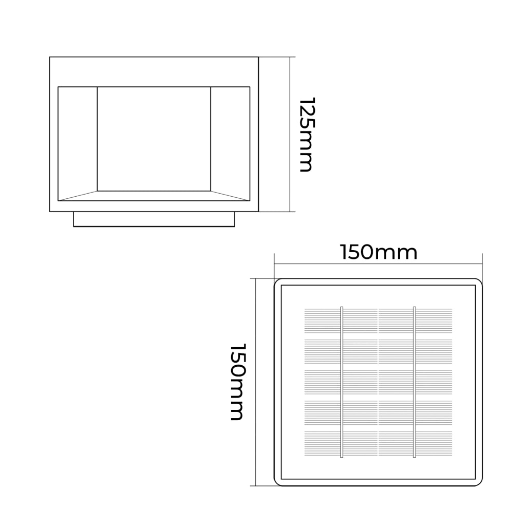FARETTO SOLARE LED CUBICO CON CCT SWITCH TRIPLA TEMPERATURA DI COLORE 3000K/4000K/6500K - RICARICA EFFICIENTE E GRADO DI PROTEZIONE IP65
