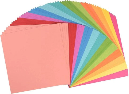 Papel carta - inchiostri leggeri - 216 g/m² - quadrato - 305 x 305 cm - 60 pezzi - liscio - scrapbooking - creare cartoline - stampe - lavori di carta.