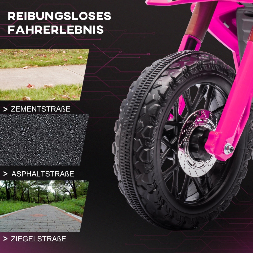 Motocicletta Elettrica per Bambini ¨C zephmum ¨C Rosa