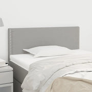 Testiera Grigio Chiaro 100x5x78/88 cm in Tessuto