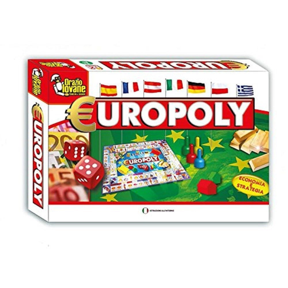 Trade Shop - Europoly Monopoly Gioco Di Società Classico Gioco Da Tavolo Italiano -