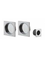 Accessori per serratura a gancio, senza foro, rosette quadrate, nichelati – THIRARD