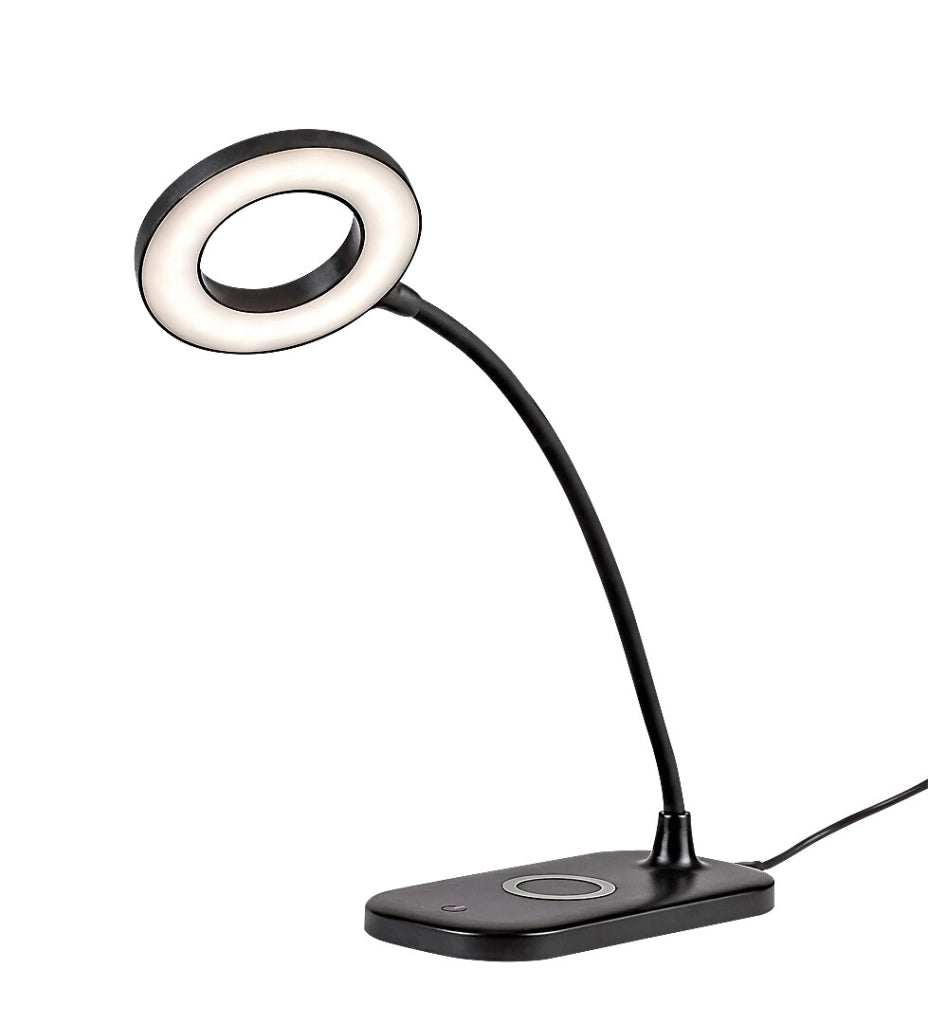 Lampada da scrivania LED nera 5W dimmer Hardin Rabalux