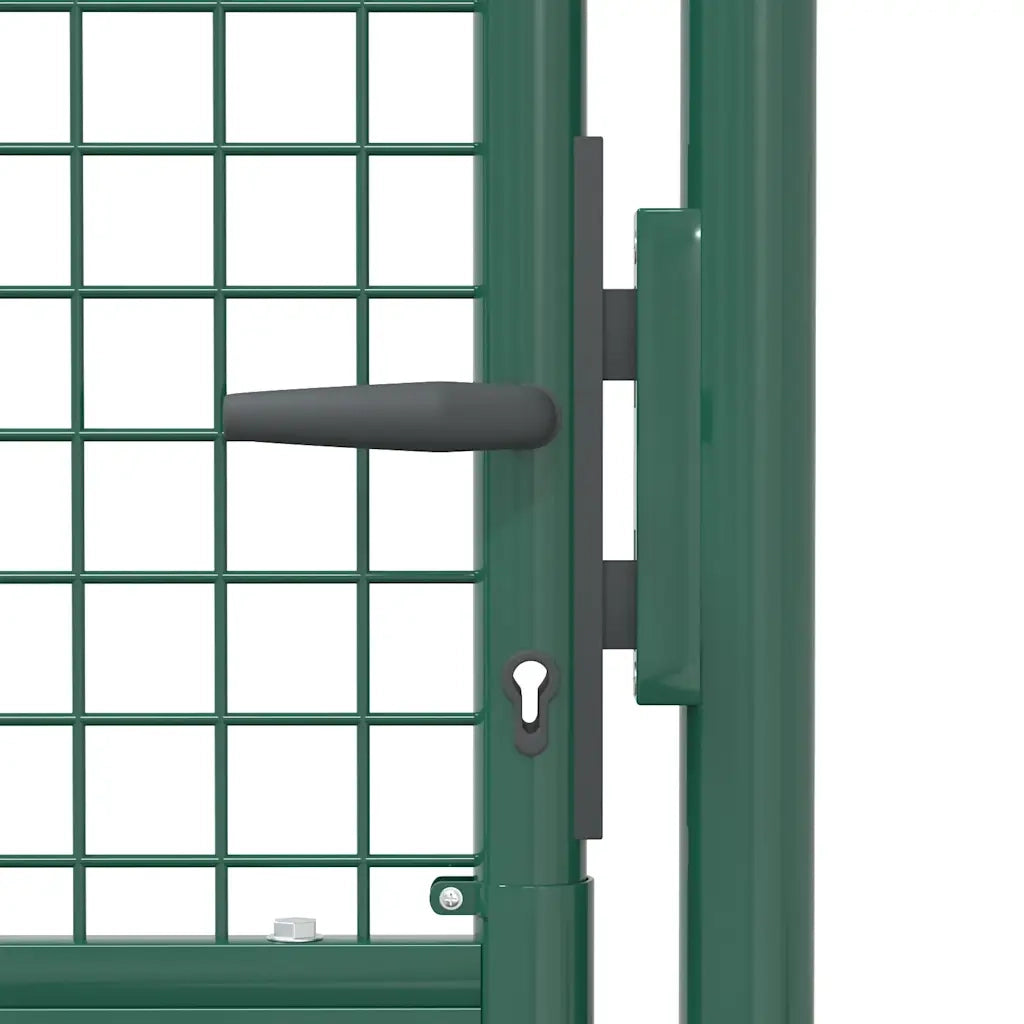 Cancello per Recinzione in Acciaio 100x175 cm Verde 145735