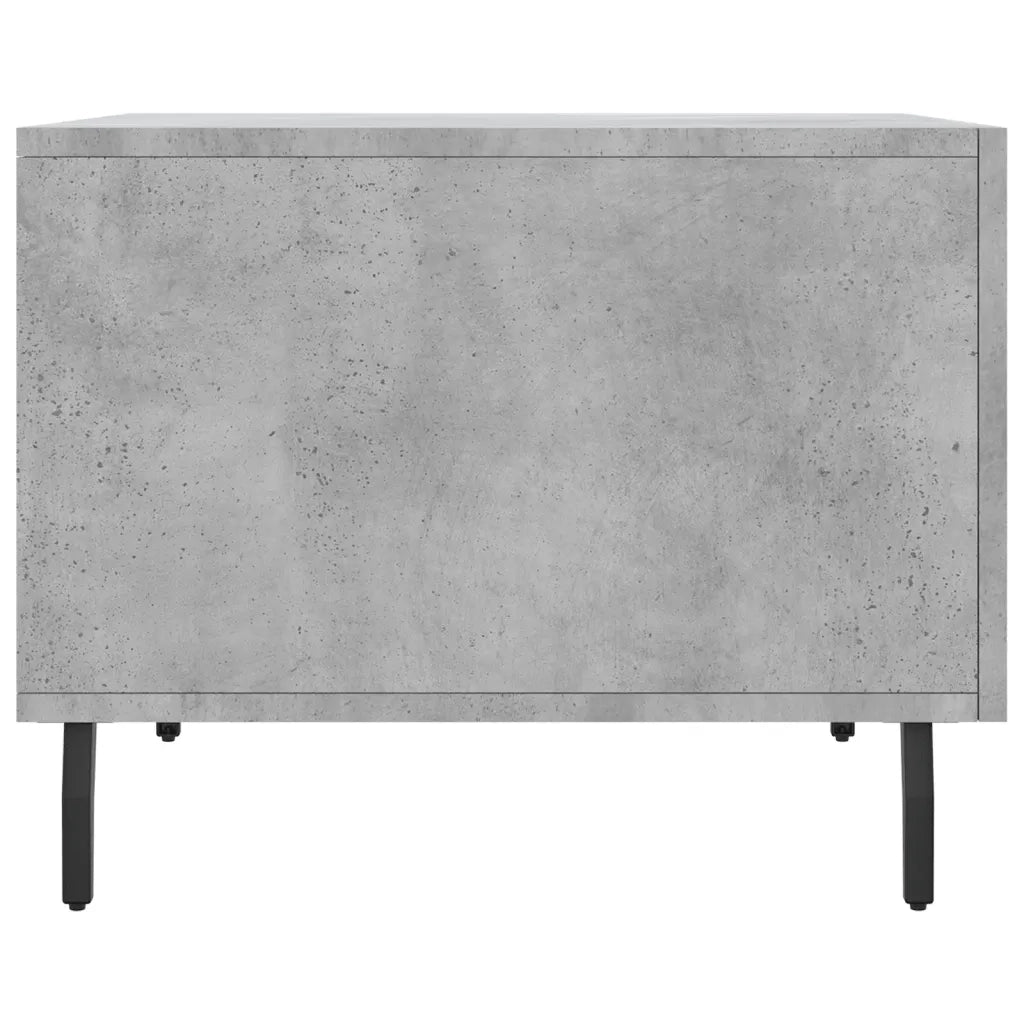 Tavolino Salotto Grigio Cemento 50x50x40 cm Legno Multistrato 829436