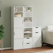 Armadietti Laterali 5 pz ODDA Bianco 40x24x79 cm Legno di Pino 3365359
