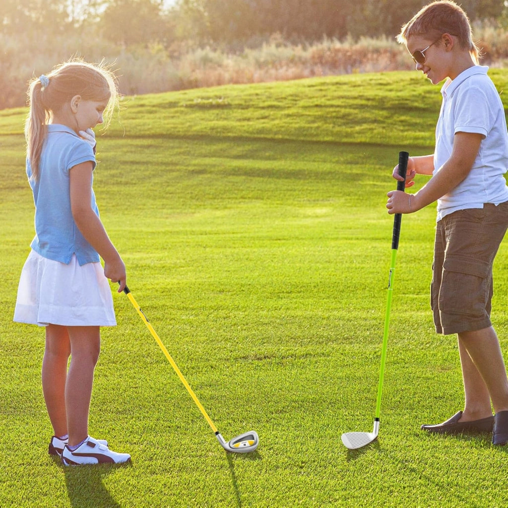 Junior #7 Iron per Bambini, Mazza Individuale per Ragazzi e Ragazze con Asta in Fibra di Vetro e Testa Coperta, Mazza da Pratica Junior, Mano Destra, 76 CM, Età 8-10