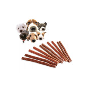 Trade Shop - X 10 Bastoncini Stick Di Carne Essiccata Cani Deliziosi Snacks Premio Animali -
