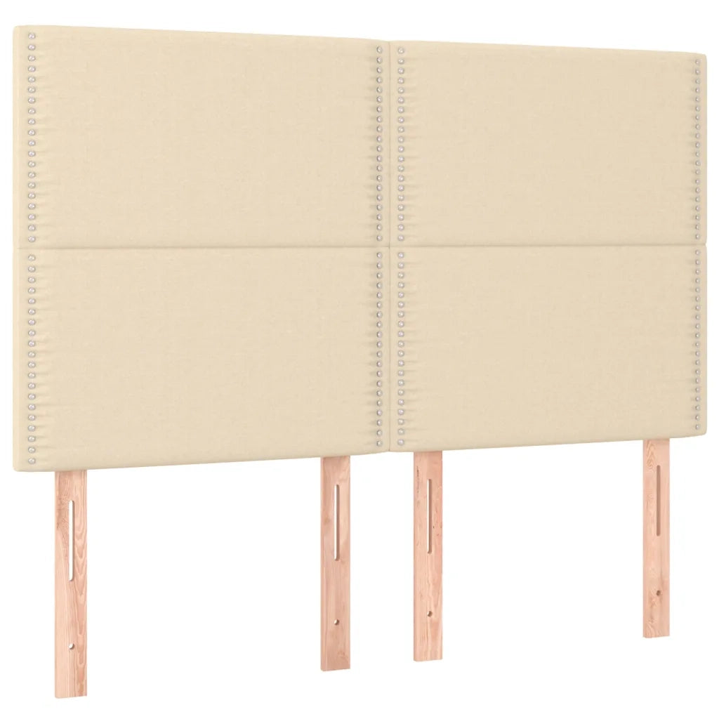 Giroletto a Molle con Materasso Crema 140x19 cm in Tessuto 3136514