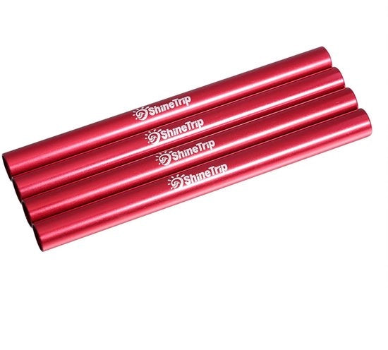 Set di riparazione per tenda - 4 pezzi - Alluminio - Duraturo - Resistente alla corrosione - Per diametro 7,9-8,5 mm - Leggero - Kit di riparazione per tenda