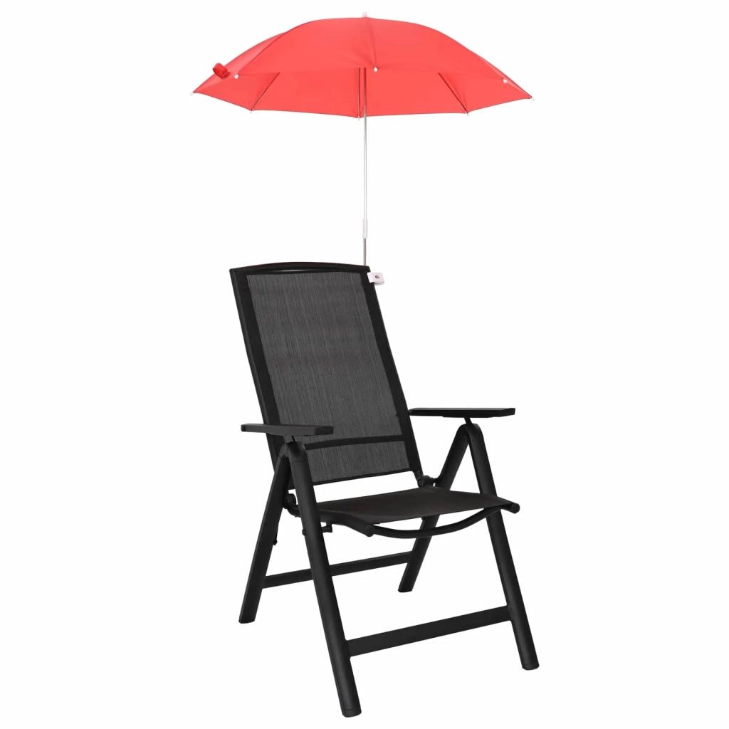 Ombrello con morsetto 2 pcs Rosso mattone Ø 105 x 86 cm
