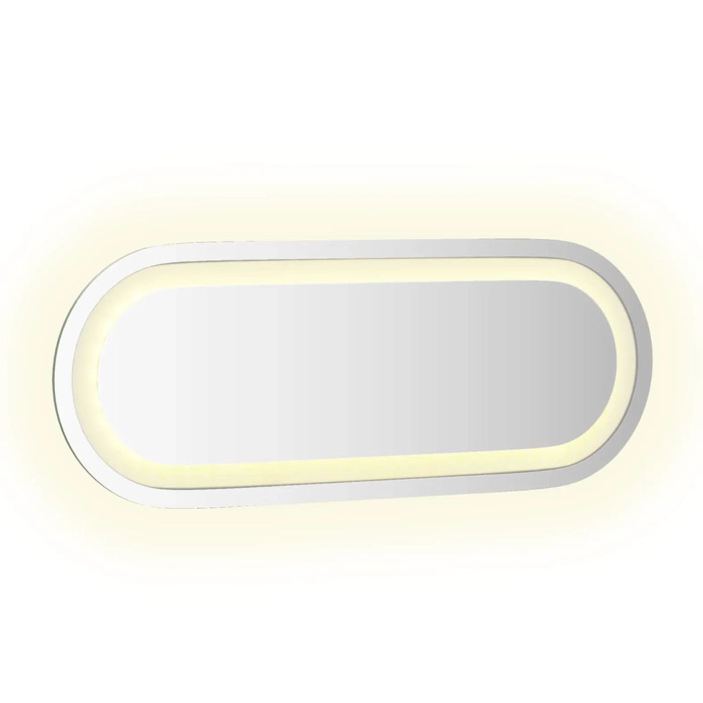 Specchio da bagno LED Trasparente 40 x 15 cm vetro temperato 42045849