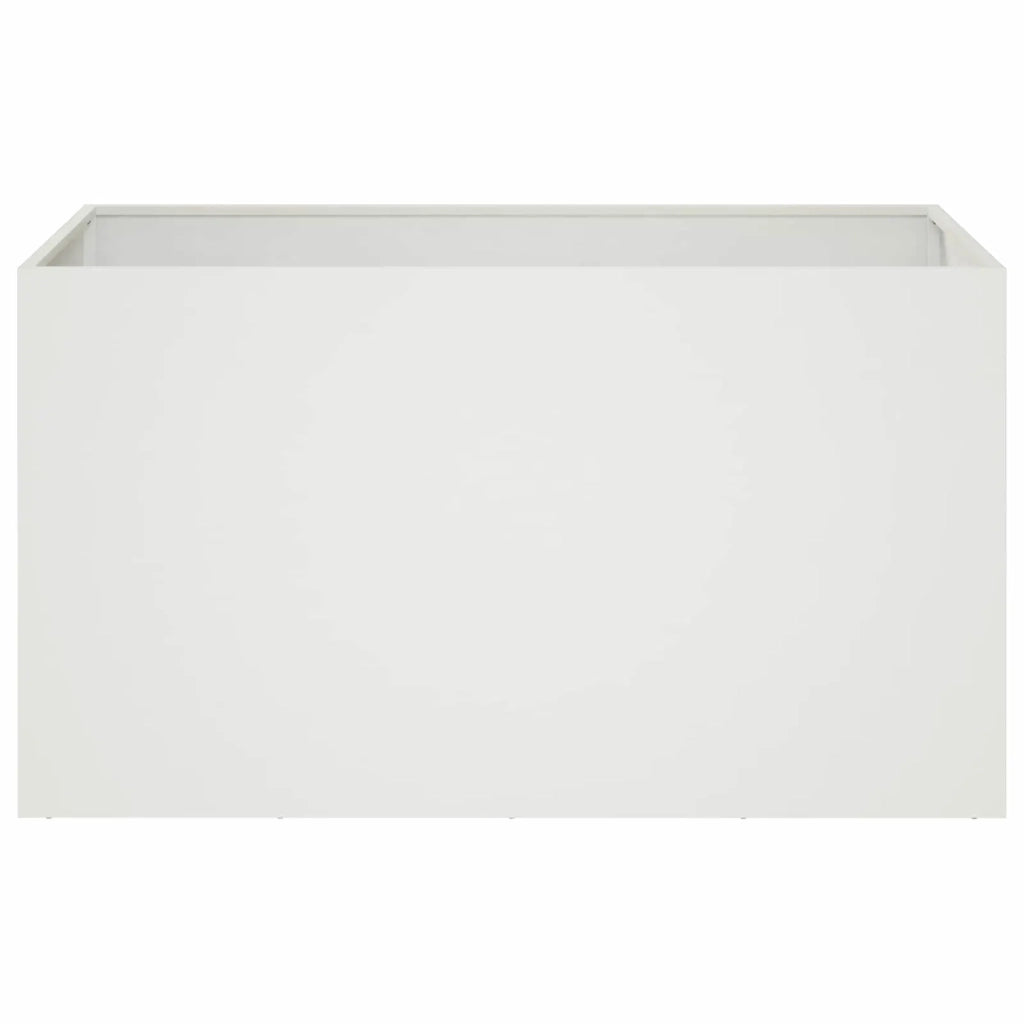 Vaso da giardino 2 pz Bianco 80 x 50 x 50 cm 8005263
