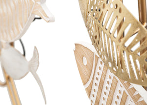 Pannello da Muro Fishy Move 142,9x5x61,6 cm in Ferro