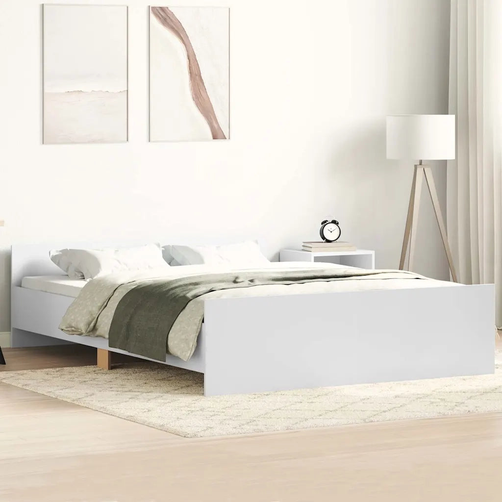 Giroletto con Testiera e Pediera Bianco 135x190 cmcod mxl 84039