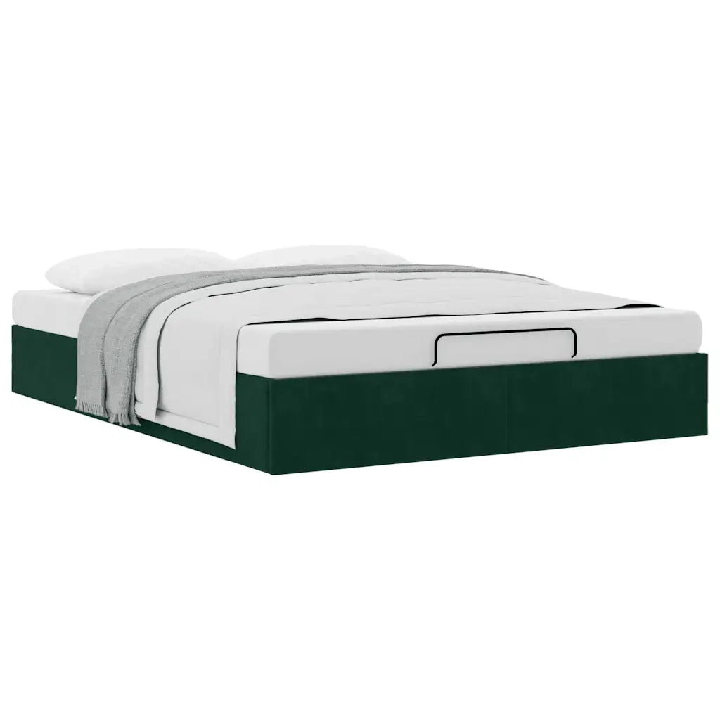 Struttura Letto Pouf senza Materasso 140x200 cm in Velluto 3310970