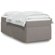 Giroletto a Molle con Materasso Tortora 90x190 cm in Tessuto