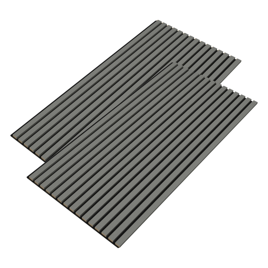 Set Vang di 2 Pannelli Fonoassorbenti Decorativi - Rovere Grigio Chiaro NEU.HOLZ
