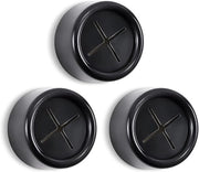Kit di appendi asciugamani 3 in 1 - Spille rotonde con finitura in acciaio inox - Installazione facile da eseguire con chiodi per parete - Nero - Adatto per cucina - bagno - doccia - esterno - appendi asciugamani