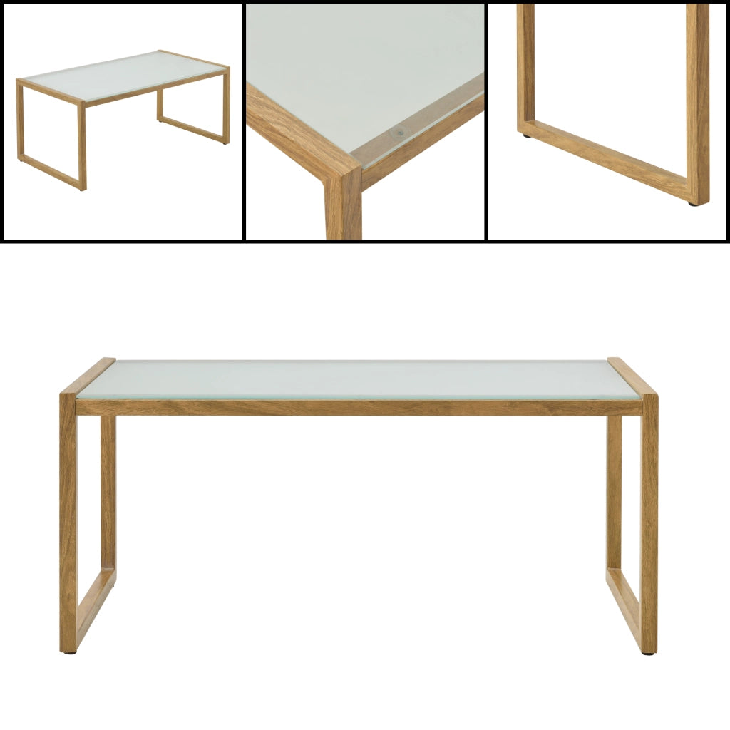 Set Salottino da Giardino Dallas con Cuscini in Olefina - Color Legno/Khaki casa.pro