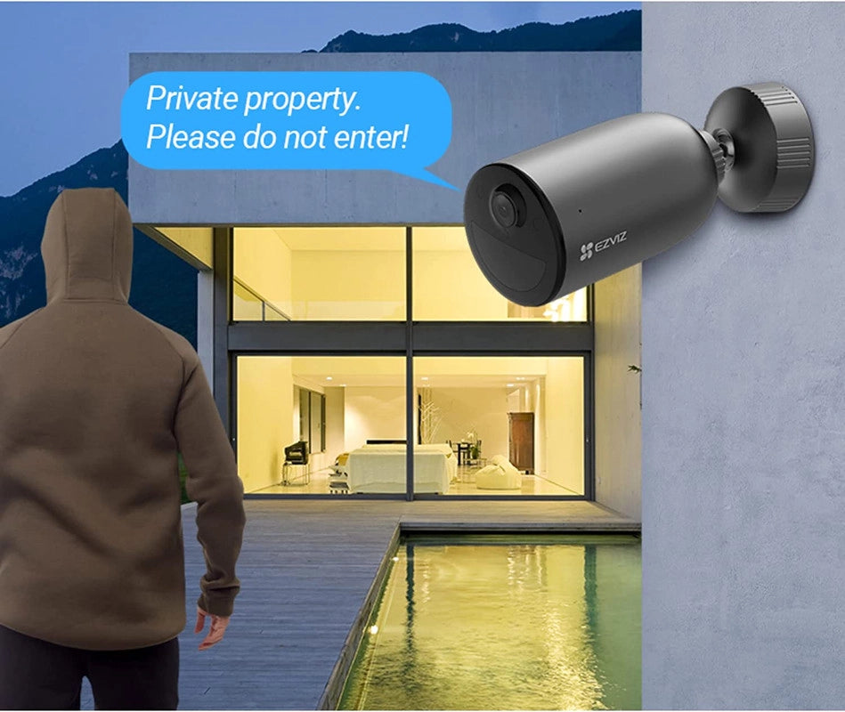 IP cam a batteria. Wi-fi 2.4 Ghz. rilevamento persone. visione notturna. impermeabile EZVIZ EB3