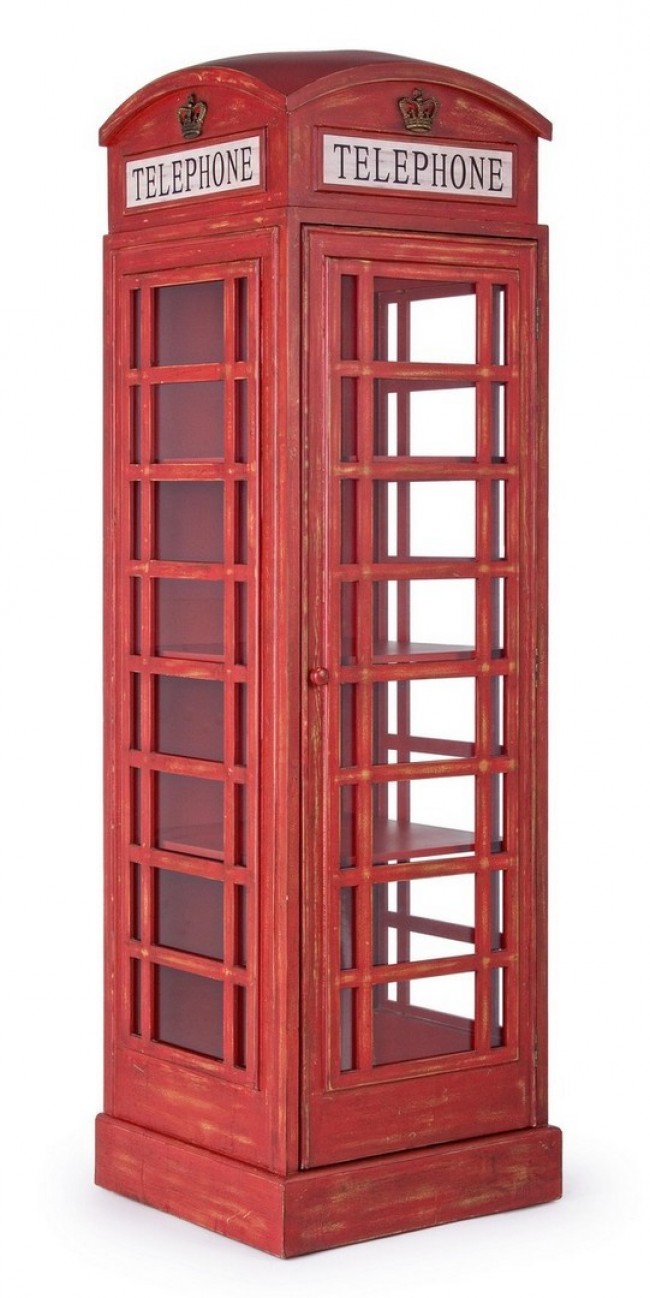 Libreria Red Cabin in Legno