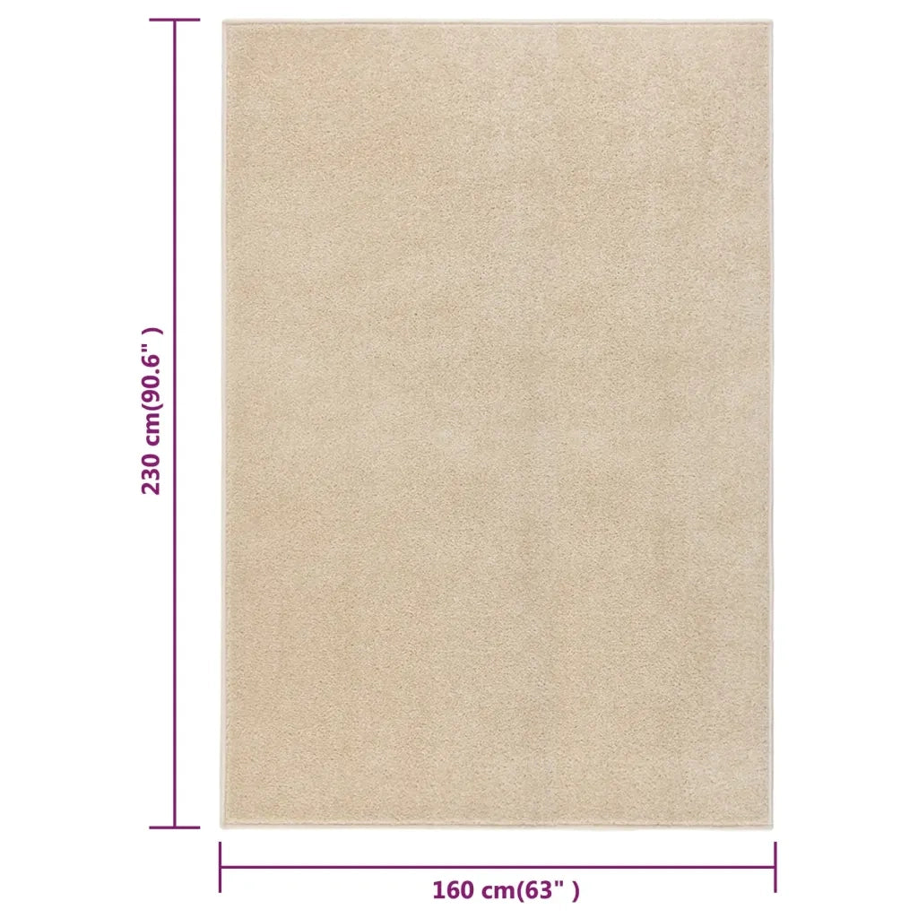 Tappeto a Pelo Corto 160x230 cm Beige cod mxl 62154