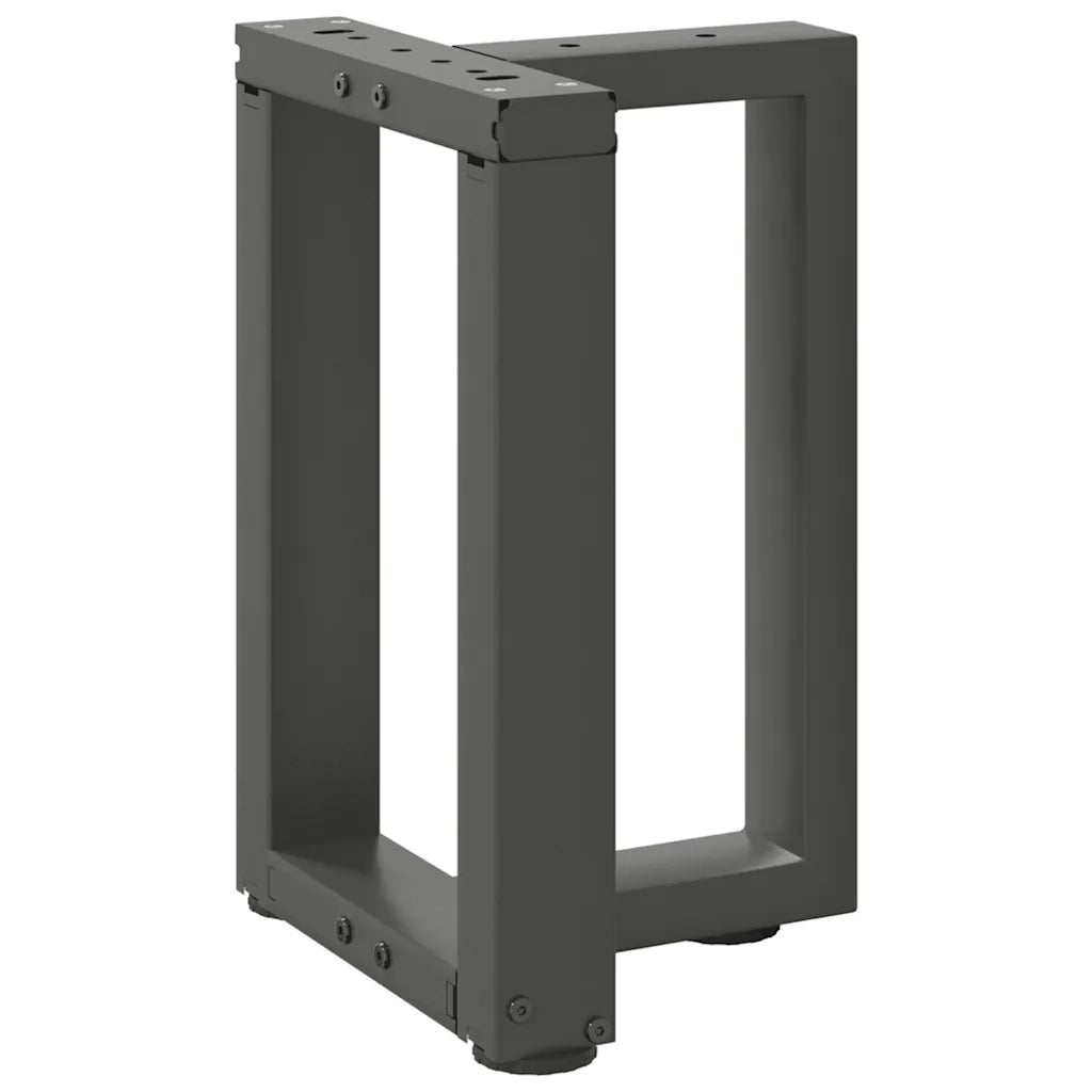 Gambe per Tavolino da Caffè a Forma di T 2 pz Antracite 28x25x(42-43) cm Acciaio 4013022