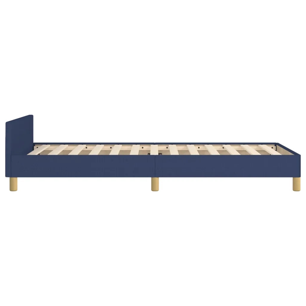 Giroletto senza Materasso Blu 90x190 cm in Tessuto