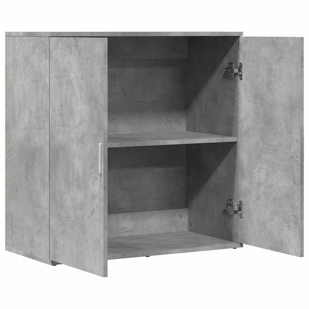 Credenza | Madia | Buffet da pranzo | Armadio da pranzo Grigio Cemento 79x38x80 cm in Legno Multistrato