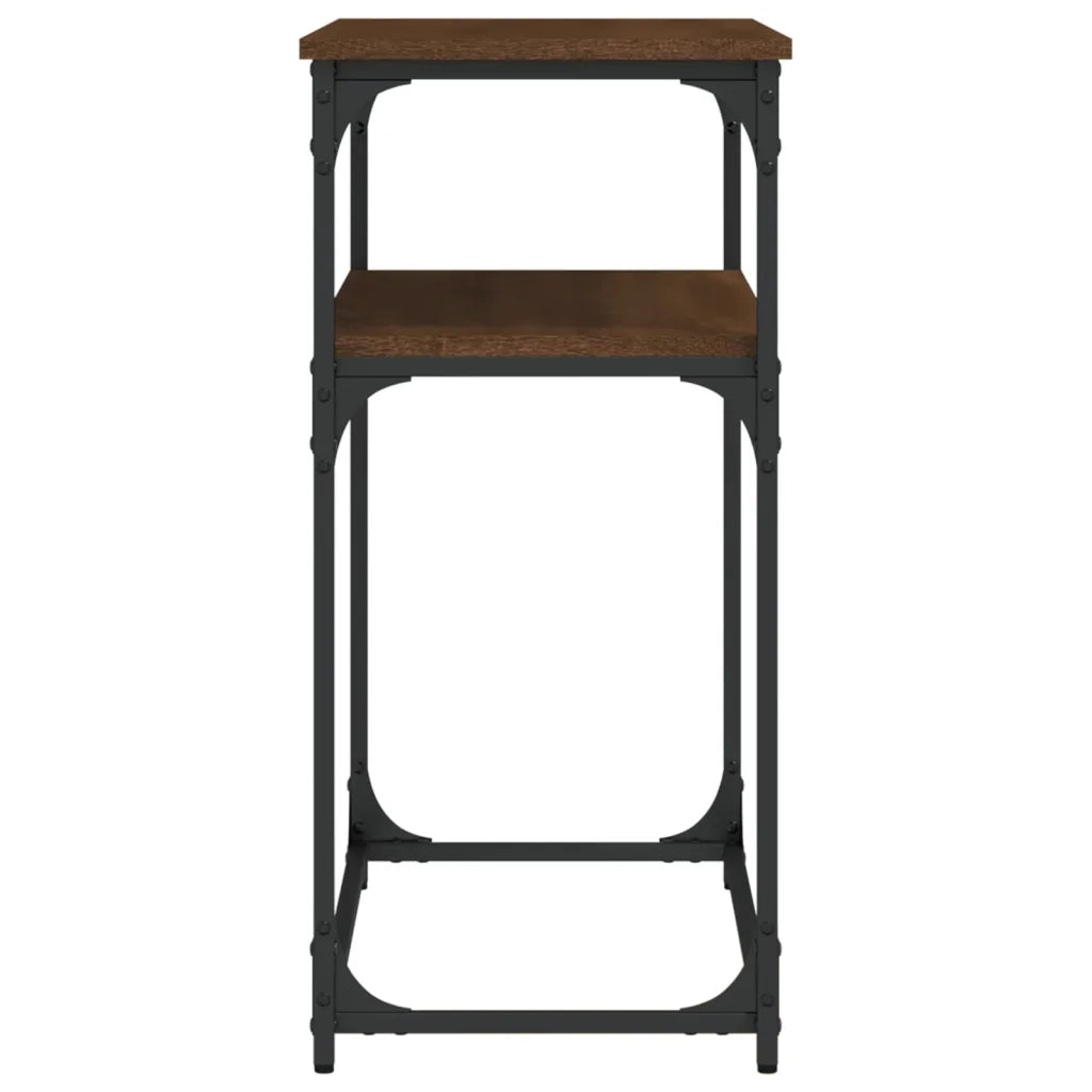 Tavolo Consolle | Tavolo d'Ingresso Rovere Marrone 100x35,5x75 cm Legno Multistrato