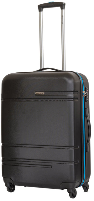 Set 3 Valigie Trolley Rigide in ABS 4 Ruote TSA Ravizzoni Sangria Nere