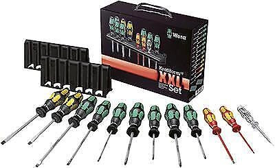 Wera 05051011001 Kraftform Plus Set di 12 cacciaviti con impugnatura ergonomica Kraftform Plus tecnologia Lasertip e sistema Take it easy colore Nero
