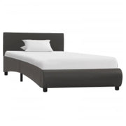 Giroletto con LED senza Materasso Grigio in Similpelle 90x200cm 285492