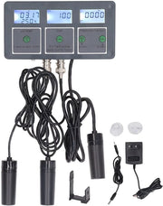 Analizzatore di qualità dell'acqua 8-in-1 - pH/EC/TDS/ORP/Salinità/Densità/TEMP - Strumento di monitoraggio online 24 ore su 24 - Compatibile con iOS/Android - Analisi acqua precisa