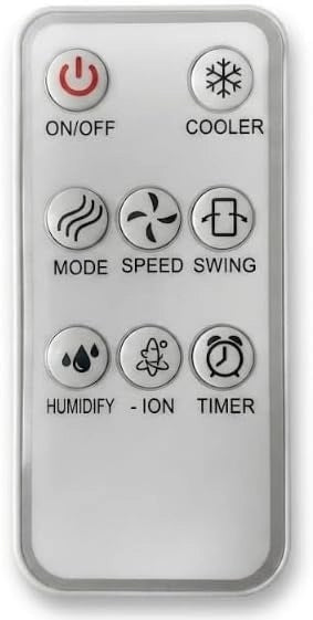Raffrescatore Evaporativo Wind Blow 65 W con Telecomando, Display LED e Funzione Ionica
