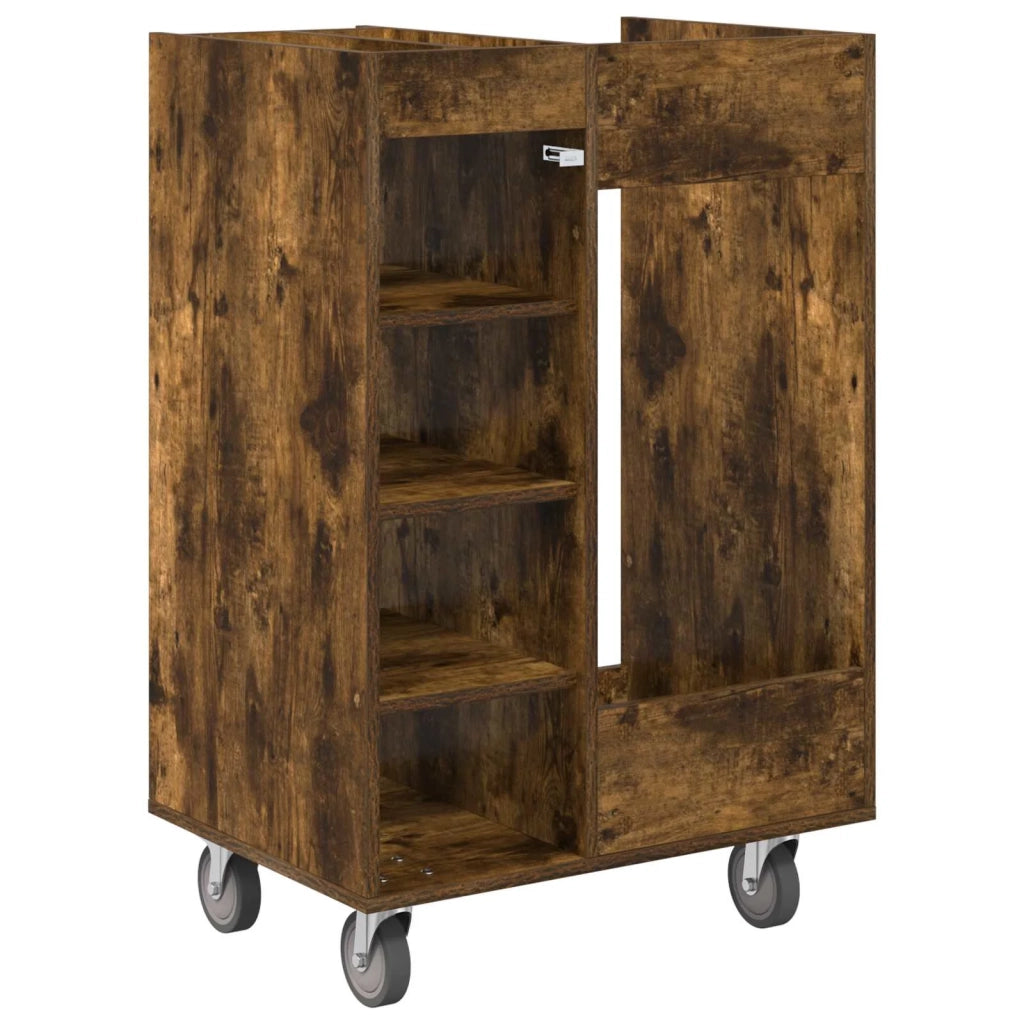 Armadio per Golf con ruota Rovere fum¨¦ 65 x 45 x 98 cm CFW6917781