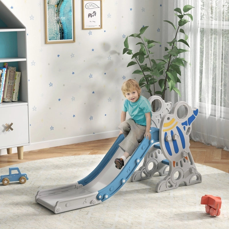 SCIVOLO per bambini a razzo 157 x 46,5 x 80 cm Blu in plastica