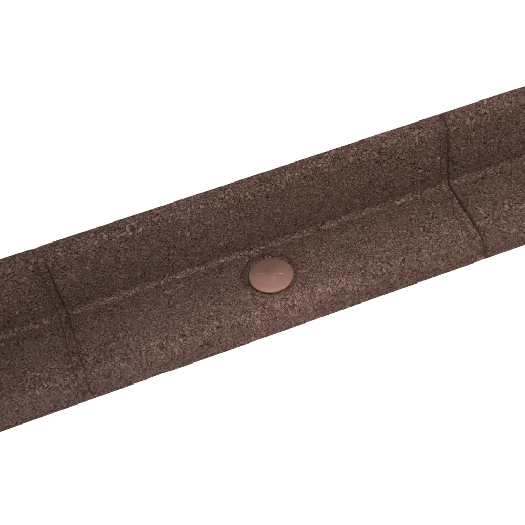 Bordura Flessibile da Giardino 12 x 1,2 m Marrone con Martello in Gomma
